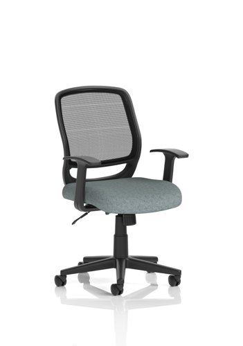 Mave Task Operator Chair Black Mesh With Arms Bespoke Colour Seat Rivet Tensile