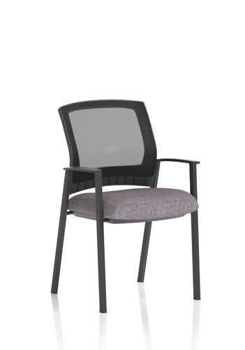 Metro Visitor Chair Mesh Back Bespoke Colour Seat Rivet Fuse
