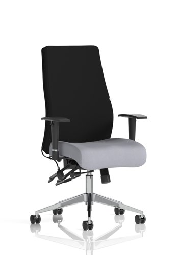 Onyx Ergo Posture Chair With Height Adjustable Arms Without Headrest Bespoke Colour Seat Quest Shell