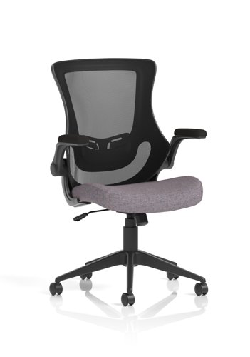 Orbit Black Mesh Back Chair Bespoke Colour Seat Rivet Fuse