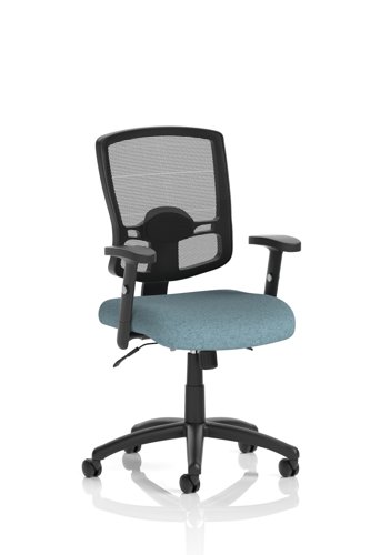 Portland II Mesh Back With Height Adjustable Arms Bespoke Colour Seat Rivet Quench