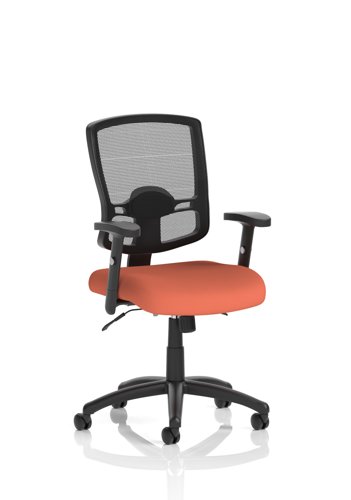 Portland II Mesh Back With Height Adjustable Arms Bespoke Colour Seat Quest Crab