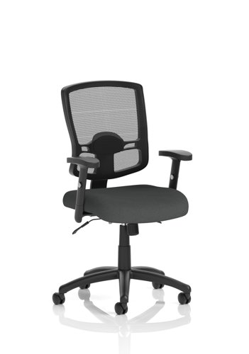 Portland II Mesh Back With Height Adjustable Arms Bespoke Colour Seat Quest Mussel