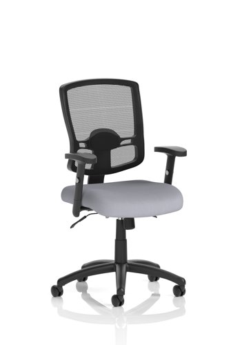 Portland II Mesh Back With Height Adjustable Arms Bespoke Colour Seat Quest Shell