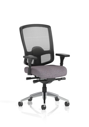Regent High Mesh Back Ergonomic Task Operator Office Chair With Height Adjustable Arms Bespoke Colour Seat Rivet Fuse