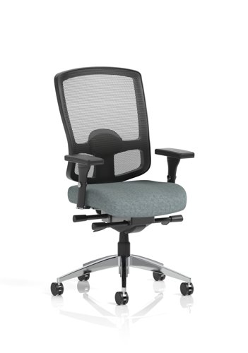 Regent High Mesh Back Ergonomic Task Operator Office Chair With Height Adjustable Arms Bespoke Colour Seat Rivet Tensile