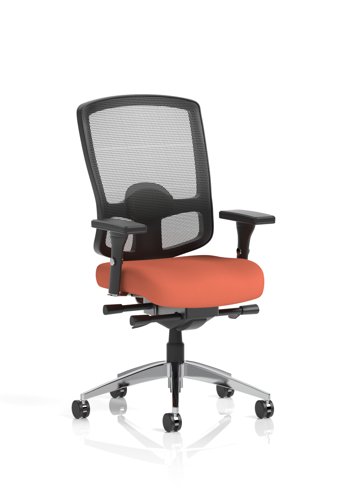 Regent High Mesh Back Ergonomic Task Operator Office Chair With Height Adjustable Arms Bespoke Colour Seat Quest Crab