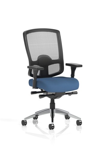 Regent High Mesh Back Ergonomic Task Operator Office Chair With Height Adjustable Arms Bespoke Colour Seat Quest Limpet