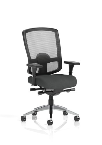 Regent High Mesh Back Ergonomic Task Operator Office Chair With Height Adjustable Arms Bespoke Colour Seat Quest Mussel