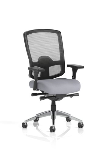 Regent High Mesh Back Ergonomic Task Operator Office Chair With Height Adjustable Arms Bespoke Colour Seat Quest Shell
