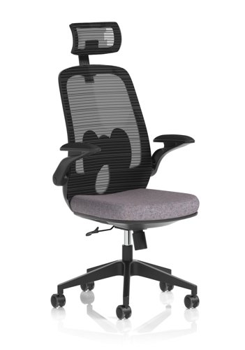 Sigma Executive Mesh Chair With Folding Arms Bespoke Colour Seat Rivet Fuse