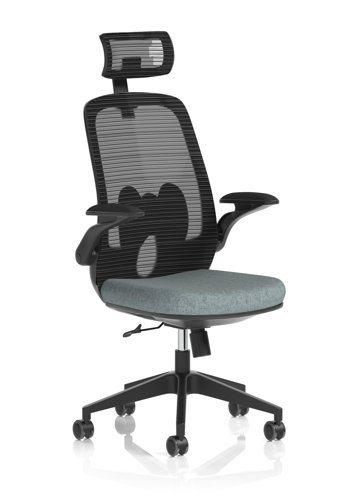Sigma Executive Mesh Chair With Folding Arms Bespoke Colour Seat Rivet Tensile