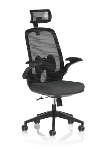 Sigma Executive Mesh Chair With Folding Arms Bespoke Colour Seat Quest Mussel