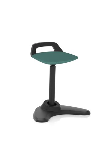 Spry Stool Black Frame Bespoke Colour Seat Quest Kelp