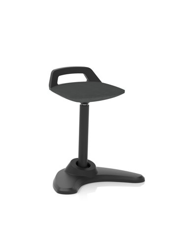 Spry Stool Black Frame Bespoke Colour Seat Quest Mussel