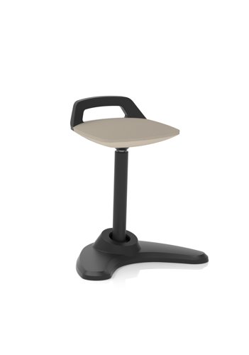 Spry Stool Black Frame Bespoke Colour Seat Quest Salt
