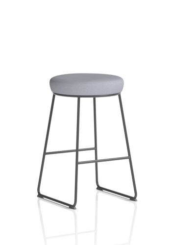 Turin Stool Black Frame Bespoke Colour Quest Shell Seat Pad