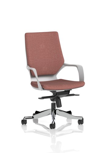 Xenon Executive White Shell Medium Back Bespoke Colour Back And Seat Rivet Forge