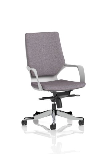 Xenon Executive White Shell Medium Back Bespoke Colour Back And Seat Rivet Fuse