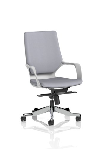 Xenon Executive White Shell Medium Back Bespoke Colour Back And Seat Quest Shell