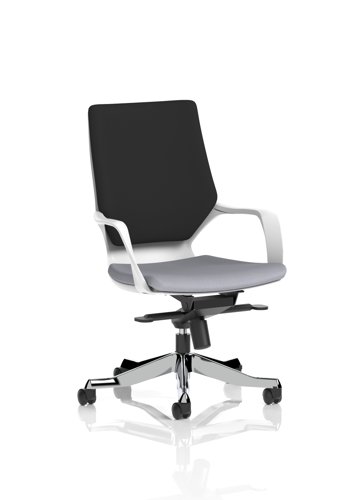 Xenon Executive White Shell Medium Back Bespoke Colour Seat Quest Shell