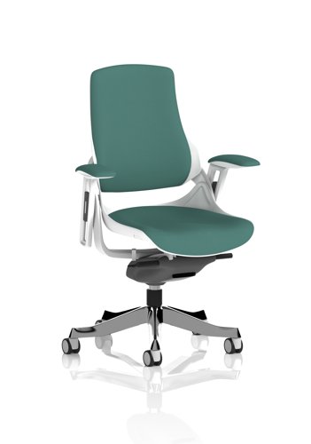 Zure White Shell Bespoke Colour Back And Seat Quest Kelp