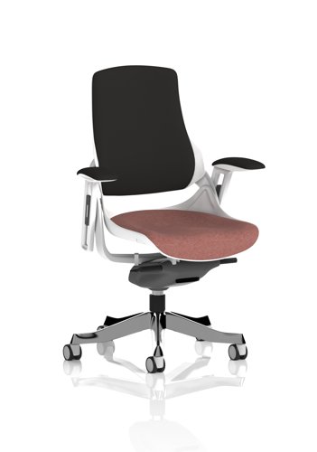 Zure White Shell Black Fabric Back Bespoke Colour Seat Rivet Forge
