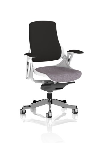 Zure White Shell Black Fabric Back Bespoke Colour Seat Rivet Fuse