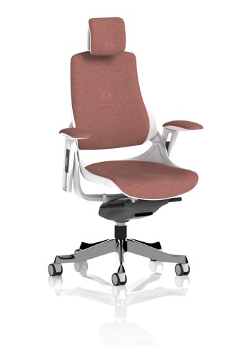 Zure White Shell With Headrest Bespoke Colour Back And Seat Rivet Forge