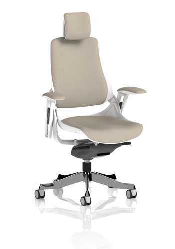 Zure White Shell With Headrest Bespoke Colour Back And Seat Quest Salt