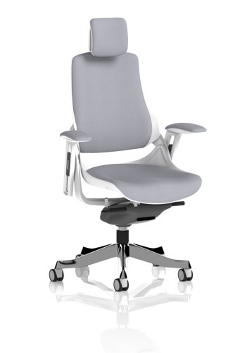 Zure White Shell With Headrest Bespoke Colour Back And Seat Quest Shell