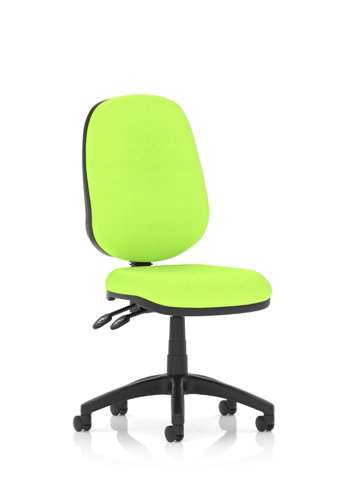 Luna II Lever Task Operator Chair Bespoke Colour Back And Seat Myrrh Green
