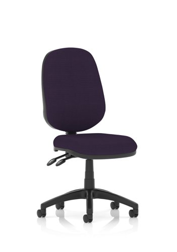Luna II Lever Task Operator Chair Bespoke Colour Back And Seat Tansy Purple