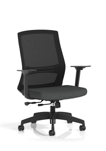 Ventra Mesh Back Task Operator Chair With Height Adjustable Arms Bespoke Colour Seat Quest Mussel
