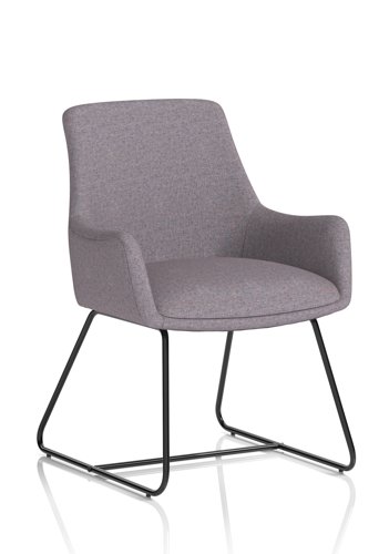 Quote Sled Base Reception Chair Bespoke Colour Rivet Fuse