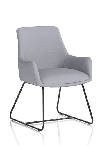 Quote Sled Base Reception Chair Bespoke Colour Quest Shell