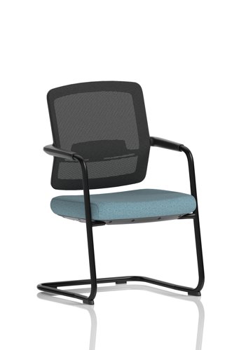 Flint Mesh Back Cantilever Chair Bespoke Colour Seat Rivet Quench