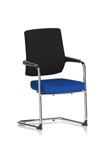 Vero Airmesh Back Cantilever Chair Bespoke Colour Seat Stevia Blue