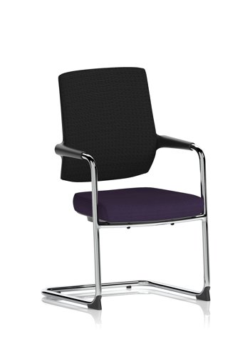 Vero Airmesh Back Cantilever Chair Bespoke Colour Seat Tansy Purple