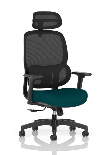 Rowan Mesh Back Chair Bespoke Colour Seat Maringa Teal