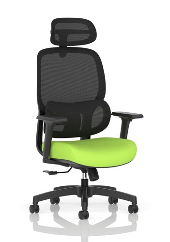 Rowan Mesh Back Chair Bespoke Colour Seat Myrrh Green