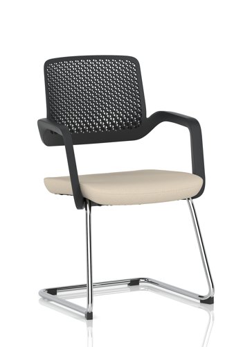 Cosmo Cantilever Chair Black Frame Bespoke Colour Seat Quest Salt