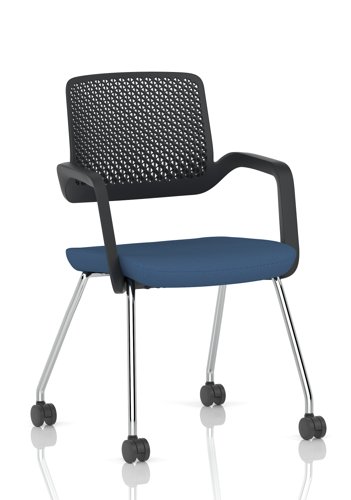 Cosmo Training Chair Black Frame Bespoke Colour Seat Quest Limpet