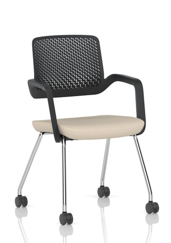 Cosmo Training Chair Black Frame Bespoke Colour Seat Quest Salt