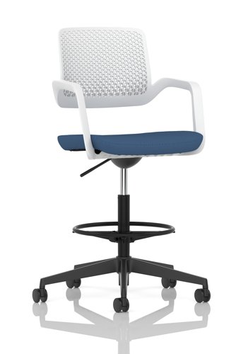 Cosmo Hi Rise Chair White Frame Bespoke Colour Seat Quest Limpet