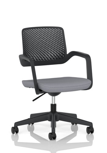 Cosmo Task Operator Chair Black Frame Bespoke Colour Seat Quest Shell