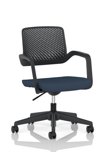 Cosmo Task Operator Chair Black Frame Bespoke Colour Seat Quest Whelk