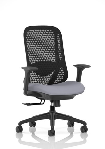 Prism Mesh Back Chair With Height Adjustable Arms Bespoke Colour Seat Quest Shell