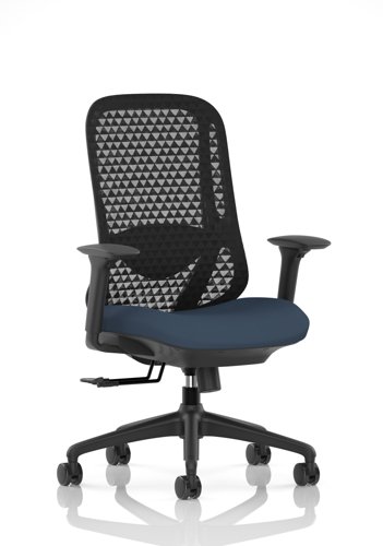 Prism Mesh Back Chair With Height Adjustable Arms Bespoke Colour Seat Quest Whelk
