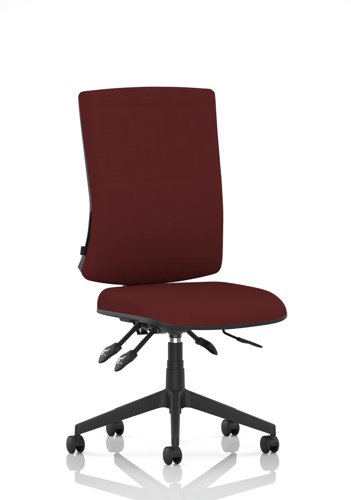 Orlena High Back Task Operator Chair Bespoke Colour Back And Seat Ginseng Chilli